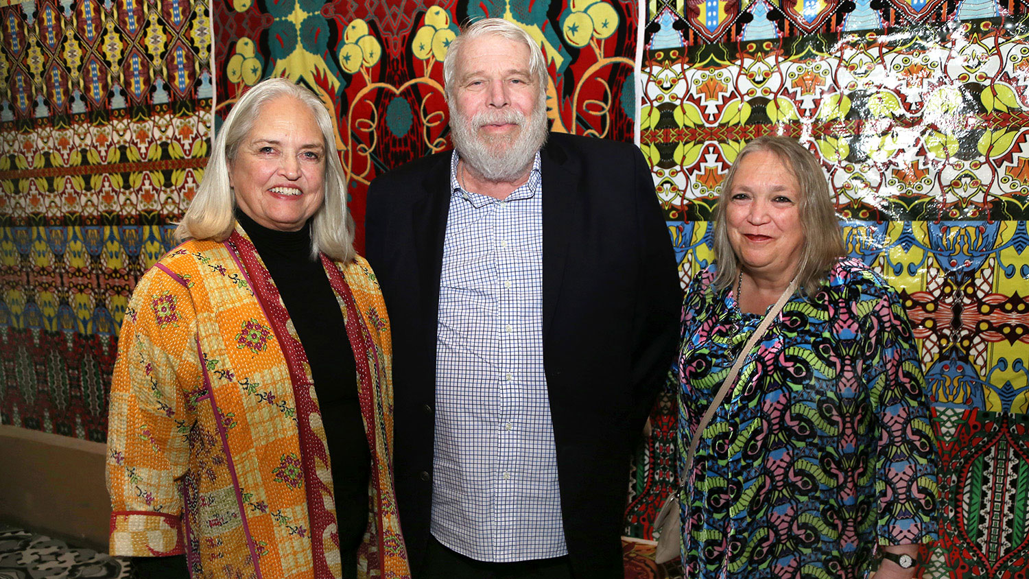 Dr. David and Linda Frankel with artist Christie van der Haak