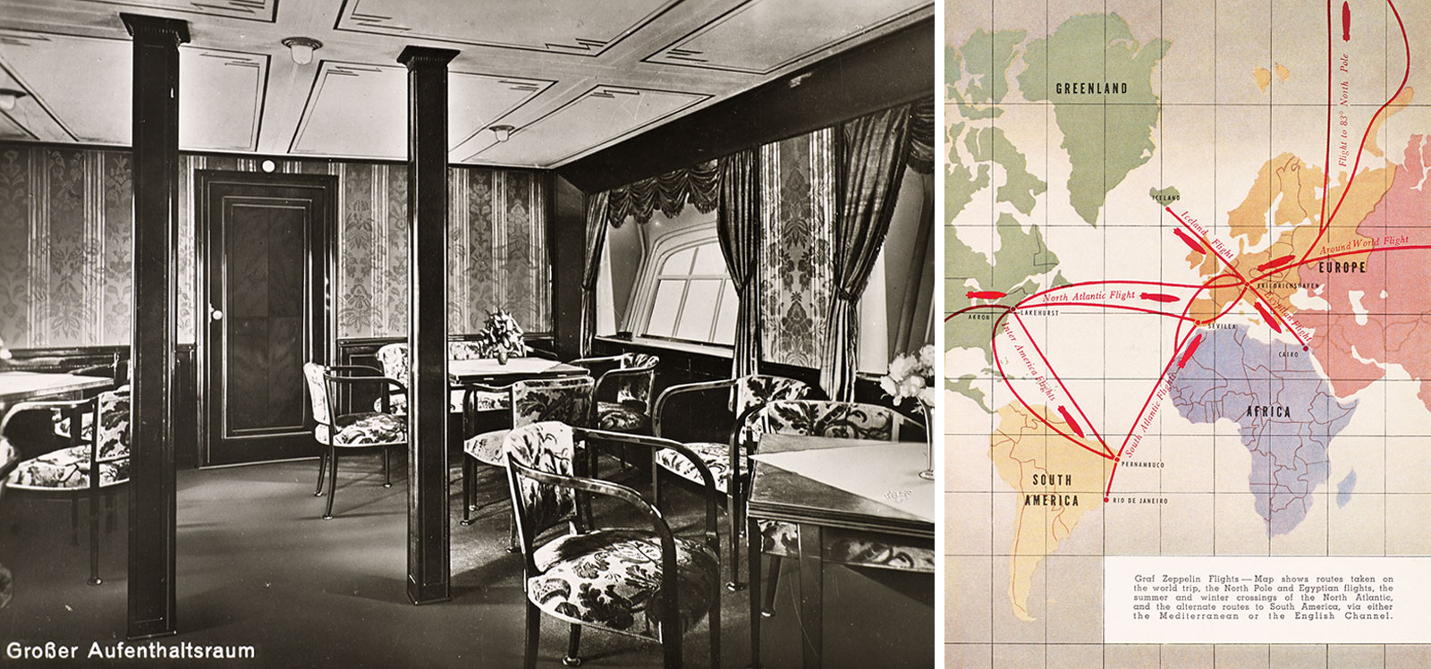 Postcard and map
